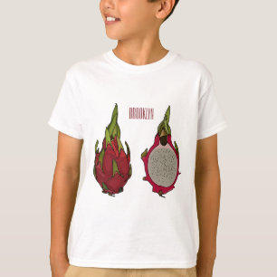 Camiseta Ilustracion personalizado de fruta dragón