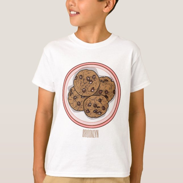Camiseta Ilustracion personalizado de galletas de chocolate (Anverso)