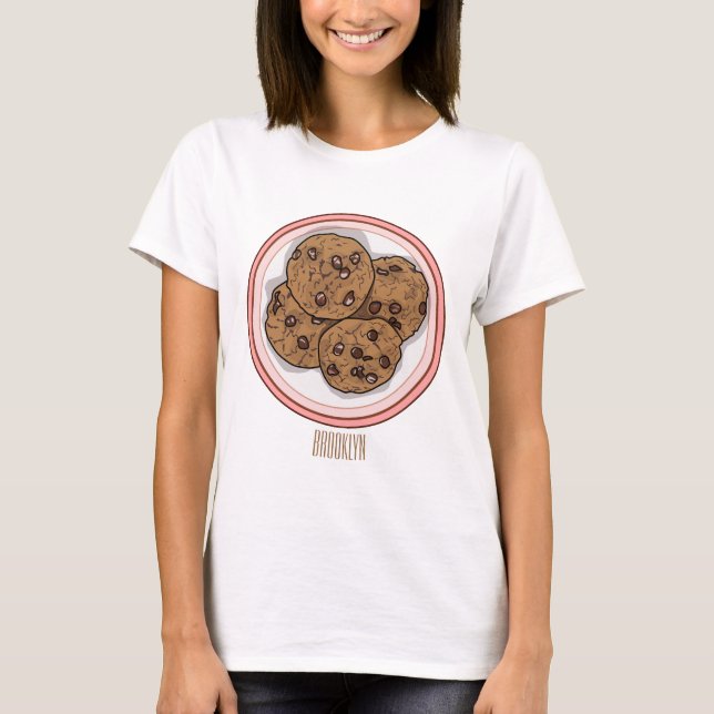 Camiseta Ilustracion personalizado de galletas de chocolate (Anverso)