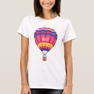 Camiseta Ilustracion personalizado de globo aerostático