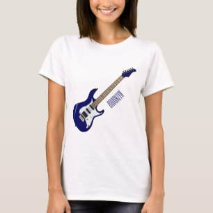 Camiseta Ilustracion personalizado de guitarra eléctrica
