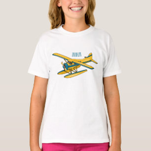 Camiseta Ilustracion personalizado de hidroavión
