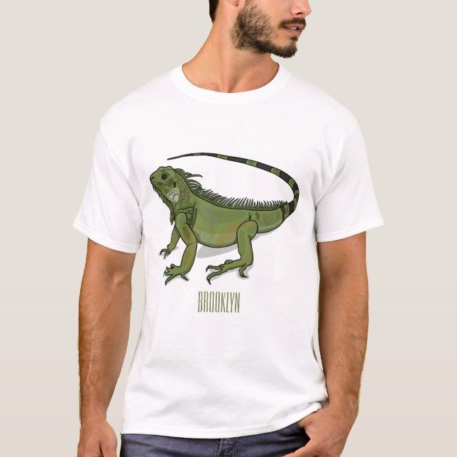 Camiseta Ilustracion personalizado de Iguana (Anverso)