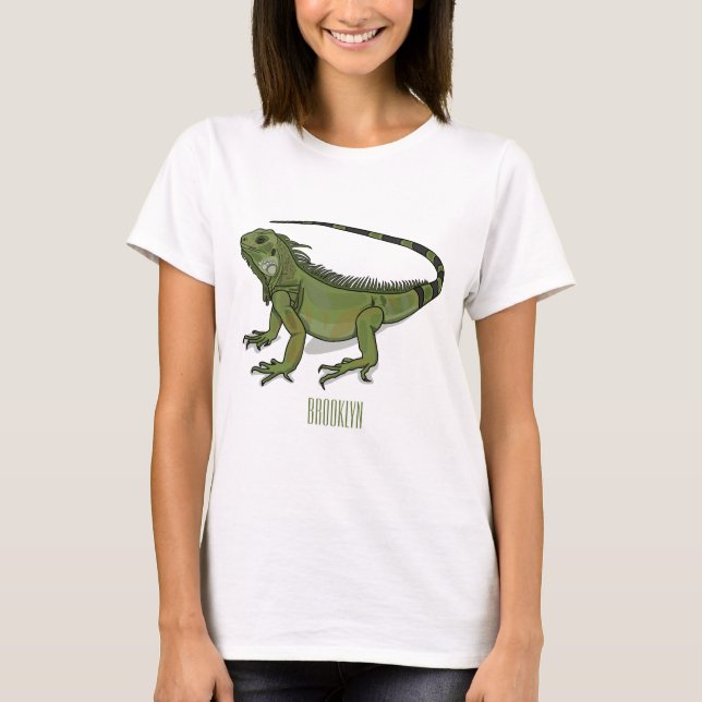 Camiseta Ilustracion personalizado de Iguana (Anverso)