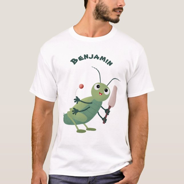 Camiseta Ilustracion personalizado de insectos de cricket v (Anverso)
