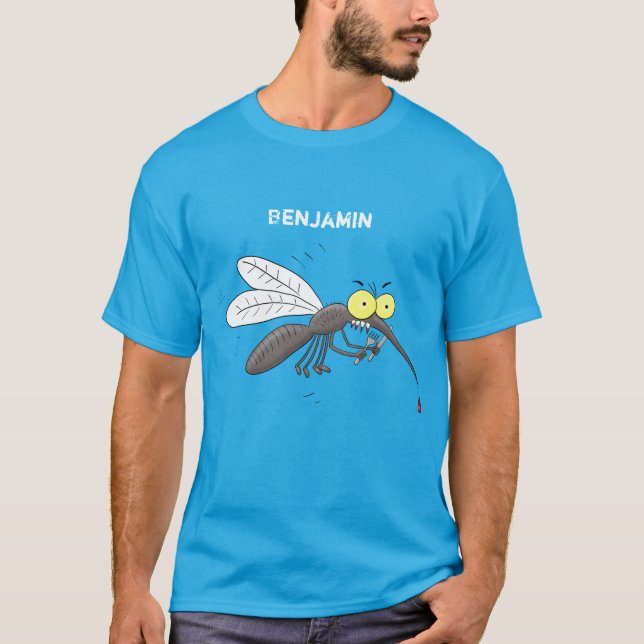 Camiseta Ilustracion personalizado de insectos de mosquitos (Anverso)