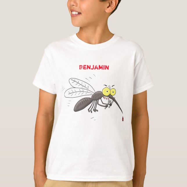 Camiseta Ilustracion personalizado de insectos de mosquitos (Anverso)
