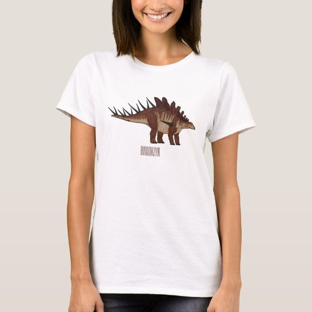 Camiseta Ilustracion personalizado de Kentrosaurus (Anverso)