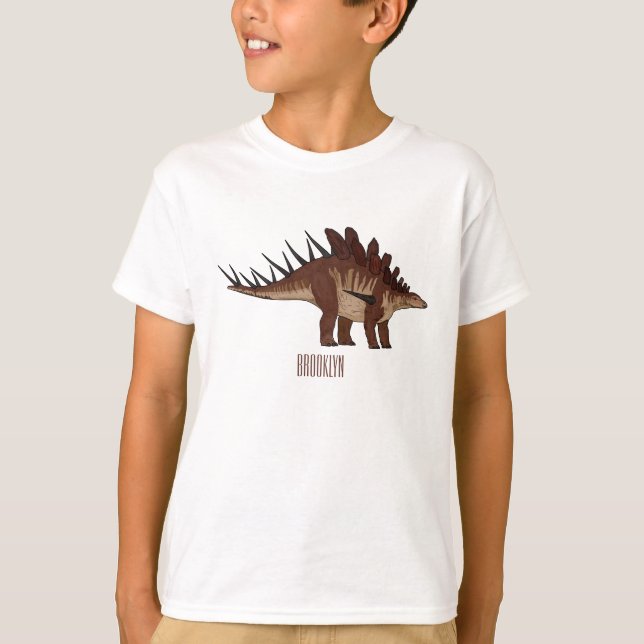 Camiseta Ilustracion personalizado de Kentrosaurus (Anverso)