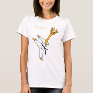 Camiseta Ilustracion personalizado de Kung Fu giraffe