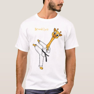 Camiseta Ilustracion personalizado de Kung Fu giraffe