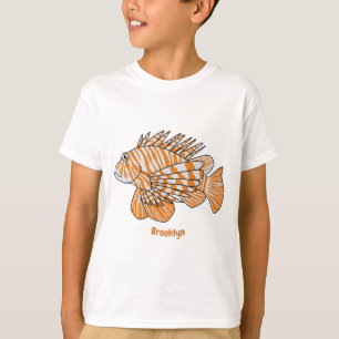 Camiseta Ilustracion personalizado de leonfish feliz
