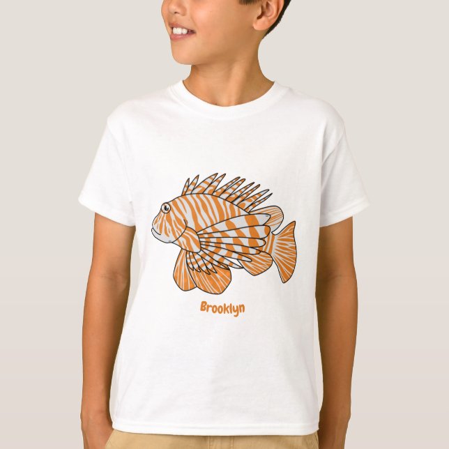 Camiseta Ilustracion personalizado de leonfish feliz (Anverso)