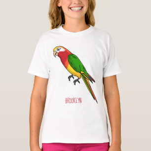 Camiseta Ilustracion personalizado de loro feliz