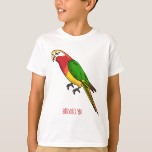 Camiseta Ilustracion personalizado de loro feliz