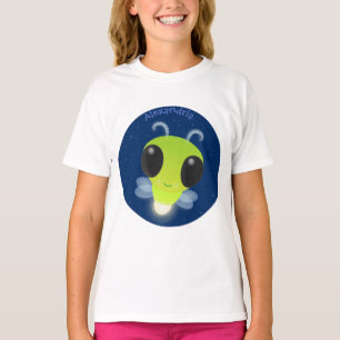 Camiseta Ilustracion personalizado de luciérnaga con brillo