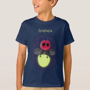 Camiseta Ilustracion personalizado de luciérnaga de bichos 