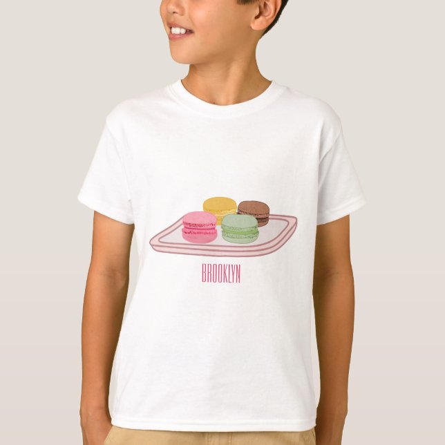 Camiseta Ilustracion personalizado de Macaron (Anverso)