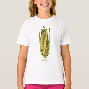 Camiseta Ilustracion personalizado de maíz
