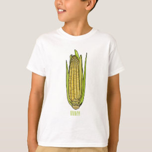 Camiseta Ilustracion personalizado de maíz