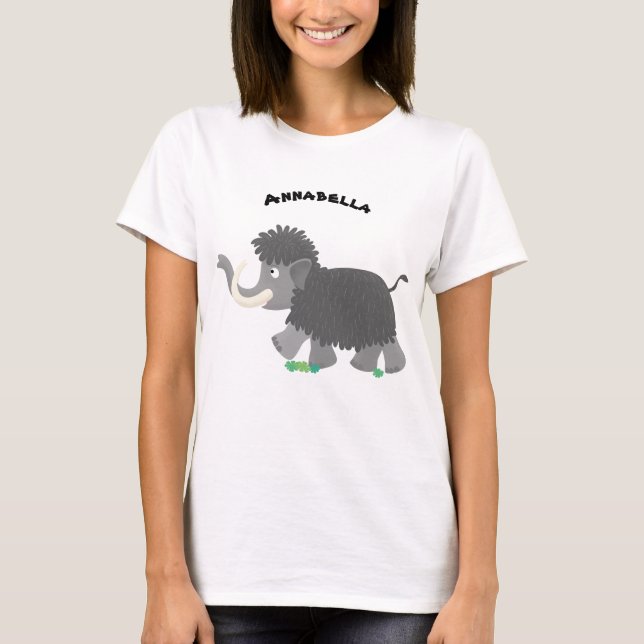 Camiseta Ilustracion personalizado de mamut torpe (Anverso)