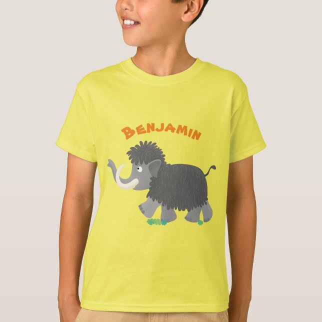 Camiseta Ilustracion personalizado de mamut torpe (Anverso)