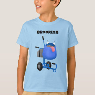 Camiseta Ilustracion personalizado de mezclador de cemento 