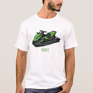 Camiseta Ilustracion personalizado de moto acuática
