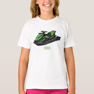 Camiseta Ilustracion personalizado de moto acuática