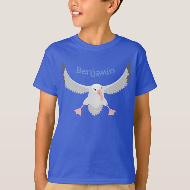 Camiseta Ilustracion personalizado de pájaro de albatross (Anverso)