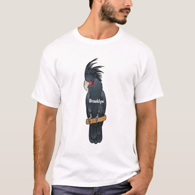 Camiseta Ilustracion personalizado de pájaro de la cacatúa  (Anverso)