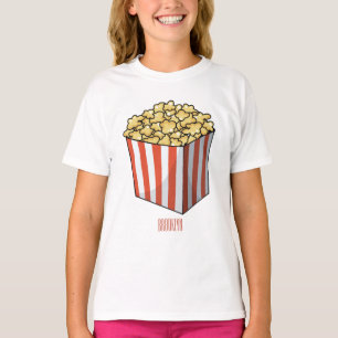 Camiseta Ilustracion personalizado de palomitas