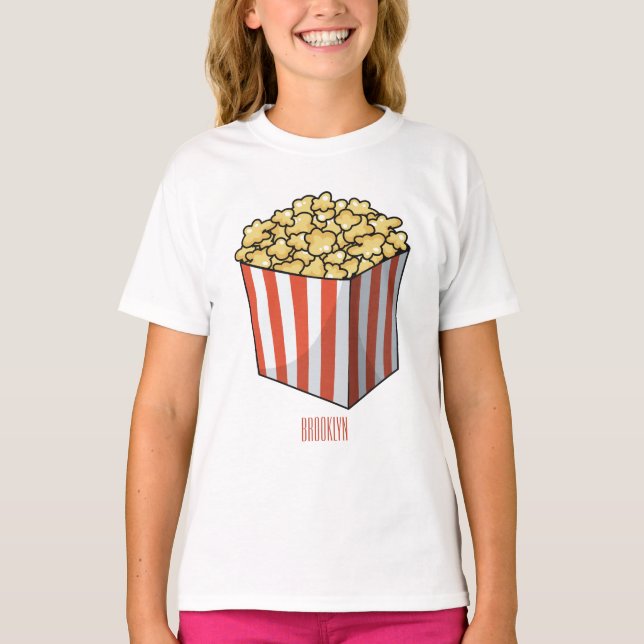 Camiseta Ilustracion personalizado de palomitas (Anverso)