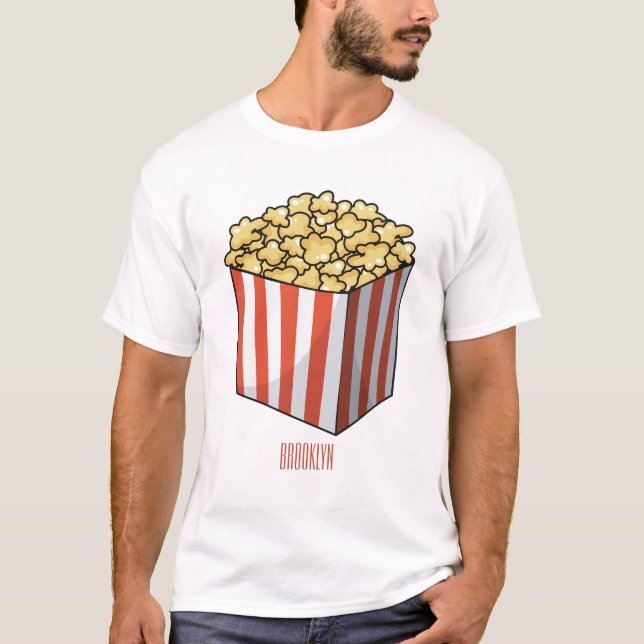 Camiseta Ilustracion personalizado de palomitas (Anverso)
