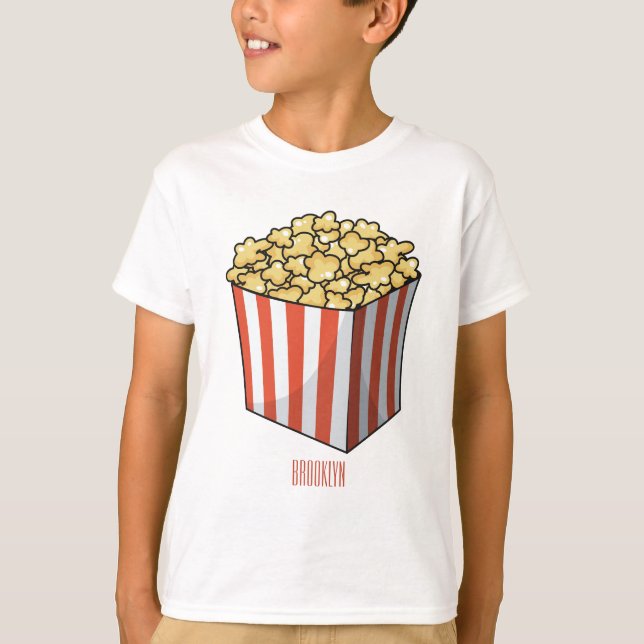 Camiseta Ilustracion personalizado de palomitas (Anverso)