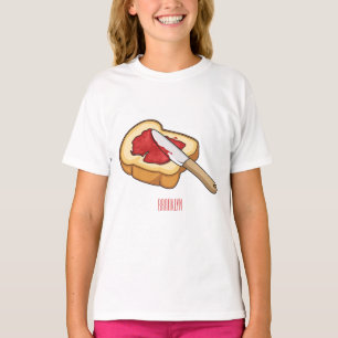 Camiseta Ilustracion personalizado de pan y mermelada