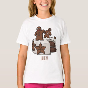 Camiseta Ilustracion personalizado de pastel de pan de jeng