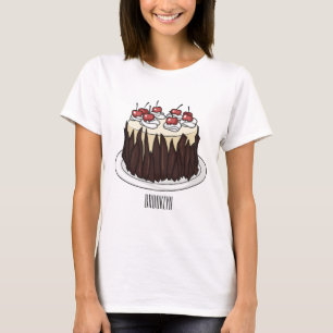 Camiseta Ilustracion personalizado de pasteles de la Selva