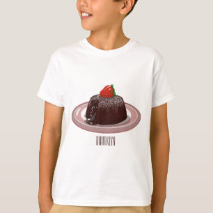 Camiseta Ilustracion personalizado de pastelitos de lava de