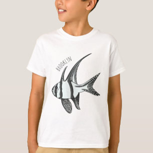 Camiseta Ilustracion personalizado de peces cardinales de B