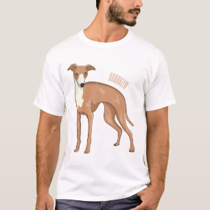 Camiseta Ilustracion personalizado de perro de Greyhound