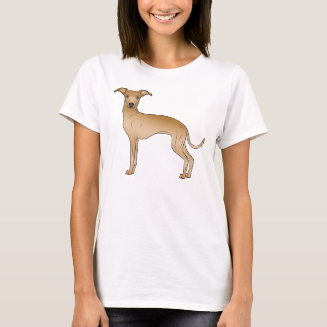 Camiseta Ilustracion Personalizado de perro de Greyhound it (Anverso)