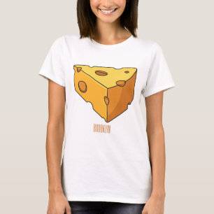 Camiseta Ilustracion personalizado de queso
