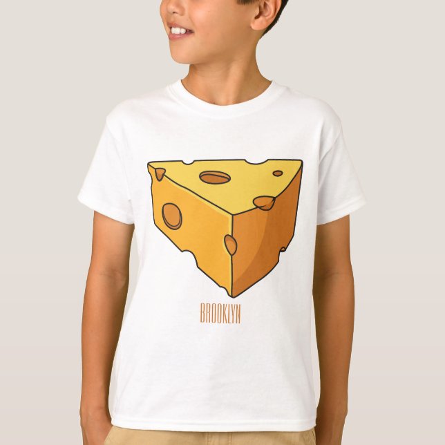 Camiseta Ilustracion personalizado de queso (Anverso)
