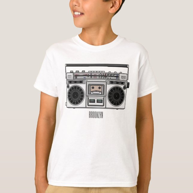 Camiseta Ilustracion personalizado de radio (Anverso)