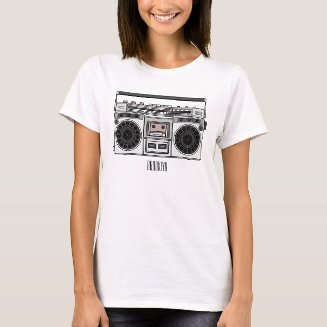 Camiseta Ilustracion personalizado de radio (Anverso)