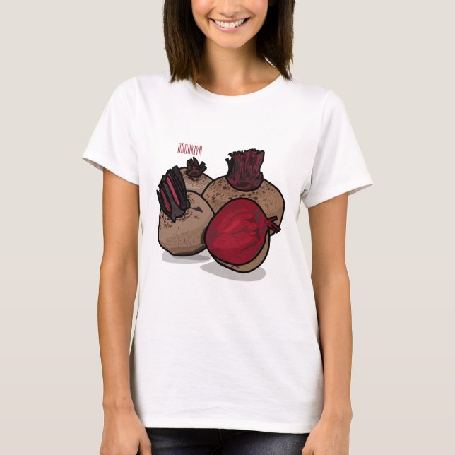 Camiseta Ilustracion personalizado de remolacha (Anverso)