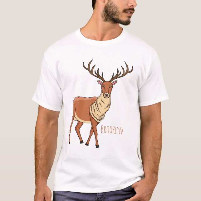 Camiseta Ilustracion personalizado de renos (Anverso)