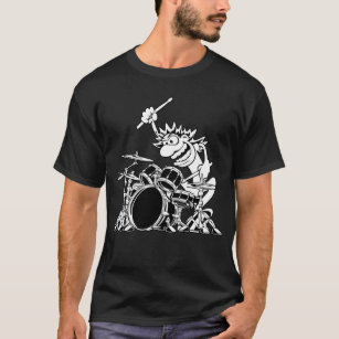 Camiseta Ilustracion Personalizado de tambor loco
