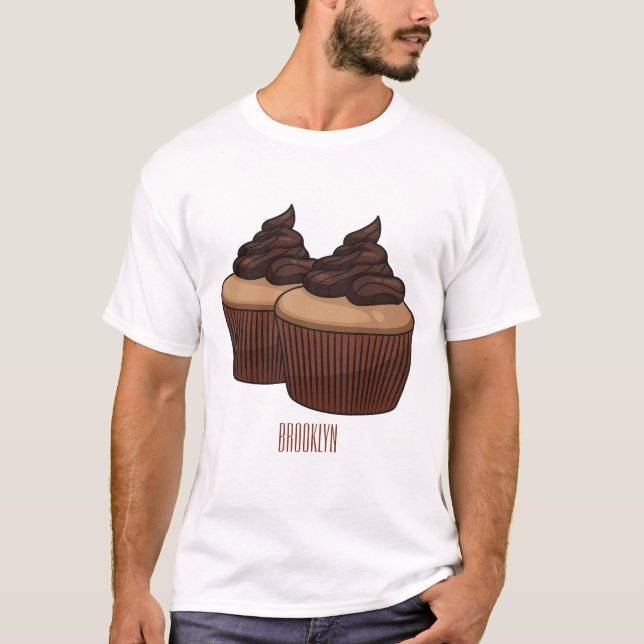 Camiseta Ilustracion personalizado de tarta (Anverso)